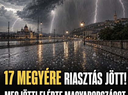 17 megyére riasztás jött !Megjött! Elérte Magyarországot a gigavihar jégesővel :RIASZTÁS! Durva villámlással ÉS JÉGGEL KÖZELEG a vihar!! ÓRÁRÓL ÓRÁRA MUTATJUK HOL CSAP LE A VIHA