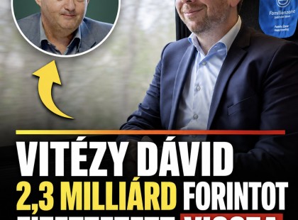 Vitézy Dávid 2,3 MILLIÁRD FORINTOT FIZETTETETT VISSZA MÉSZÁROS LŐRINCCEL!