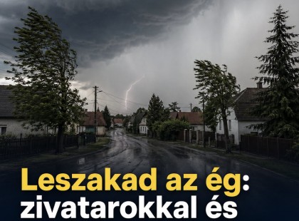 Leszakad az ég: zivatarokkal és lehűléssel érkezik a várva várt fordulat!