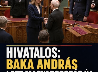 Hivatalos: Baka András lett Magyarország új köztársasági elnöke ! Fidesz botrányos lépéssel reagált!
