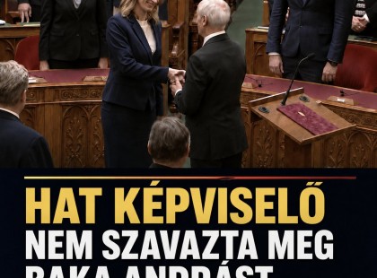 Hat képviselő nem szavazta meg Baka Andrást köztársasági elnöknek! Megvan, kik voltak!