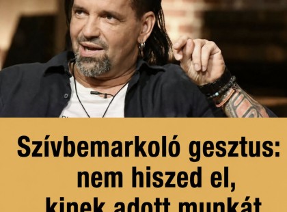 Megható gesztus: nem hiszi el, kinek adott munkát a Tankcsapda legendás dobosa