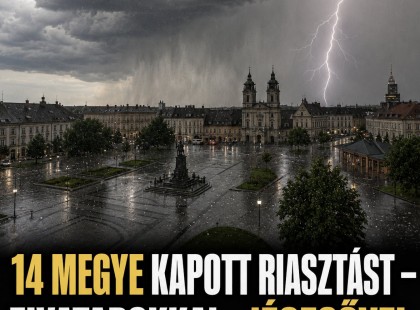 14megyére riasztás jött !Megjött! Elérte Magyarországot a gigavihar jégesővel :RIASZTÁS! Durva villámlással ÉS JÉGGEL KÖZELEG a vihar!! ÓRÁRÓL ÓRÁRA MUTATJUK HOL CSAP LE A VIHA