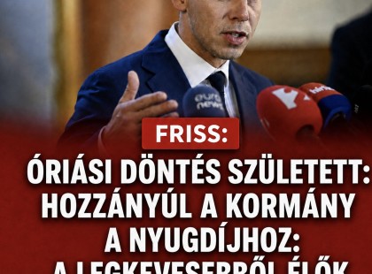 Óriási döntés született:Hozzányúl a kormány a nyugdíjhoz: a legkevesebből élők örülhetnek nagyon! ????? ? ?????́???́??́?????́?!