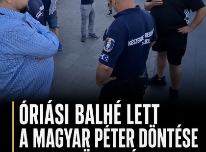 Óriási balhé lett a Magyar Péter döntése elleni tüntetésen