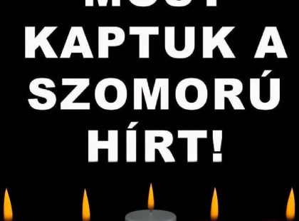 1 perce érkezett! Gyászba borult az ország – Szörnyű hírt kaptunk ma reggelre – nagy név távozott közülünk! ????? ? ?????́???́??́?????́?!