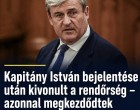 Kapitány István bejelentése után kivonult a rendőrség – azonnal megkezdődtek a lefoglalások
