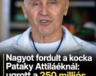 Nagyot fordult a kocka Pataky Attiláéknál: ugrott a 250 milliós támogatás! 👇𝐂𝐢𝐤𝐤 𝐚 𝐡𝐨𝐳𝐳𝐚́𝐬𝐳𝐨́𝐥𝐚́𝐬𝐨𝐤𝐧𝐚́𝐥!