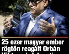 25 ezer magyar ember rögtön reagált Orbán Viktor péntek esti közleményére. Erős mondat