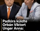 Padlóra küldte Orbánt Unger Anna:kegyetlenül visszanyalt a fagyi! 👇𝐂𝐢𝐤𝐤 𝐚 𝐡𝐨𝐳𝐳𝐚́𝐬𝐳𝐨́𝐥𝐚́𝐬𝐨𝐤𝐧𝐚́𝐥!