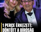 1 perce érkezett : Döntött a bíróság Fásy Ádám feleségéről