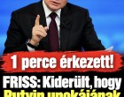 FRISS: Kiderült, hogy Putyin unokájának apja Zelenszkij!