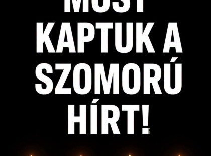 Megrendítő gyászhír érkezett: örökre búcsúznunk kell egy pótolhatatlan nagy névtől! ?️?