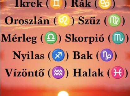 Kos - Bika - Ikrek-Rák-Oroszlán-Szűz-Mérleg-Skorpió-Nyilas-Bak - Vízöntő - Halak figyelem!Hatalmas változást hoz a MAI nap!MAI horoszkóp (KEDD)