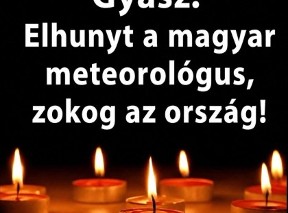 Gyász! Elhunyt a magyar meteorológus, zokog az ország