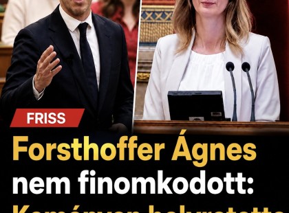 Forsthoffer Ágnes három szóval tette helyre Magyar Pétert – erre a válaszra kevesen számítottak