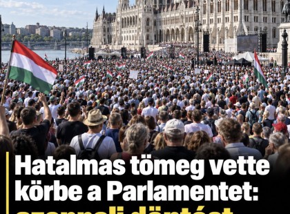Hatalmas tömeg vette körbe a Parlamentet: azonnali döntést követelnek a kormánytól! ????? ? ?????́???́??́?????́?!