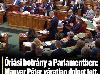 Óriási botrány a Parlamentben: Magyar Péter váratlan dolgot tett, az ellenzék összeomlott!