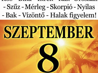 Kos - Bika - Ikrek-Rák-Oroszlán-Szűz-Mérleg-Skorpió-Nyilas-Bak - Vízöntő - Halak figyelem!Hatalmas változást hoz a MAI nap!MAI horoszkóp (KEDD)