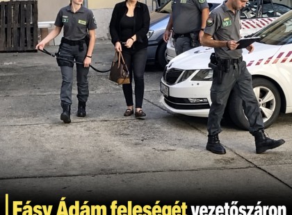Vezetőszáron vitték Fásy Ádám feleségét a kecskeméti bíróságra – az NKA-ügyben döntenek róla