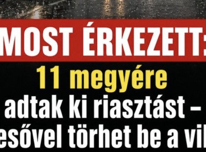 11 megyére riasztás jött !Megjött! Elérte Magyarországot a vihar jégesővel :RIASZTÁS! Durva villámlással ÉS JÉGGEL KÖZELEG a vihar!! ÓRÁRÓL ÓRÁRA MUTATJUK HOL CSAP LE A VIHAR