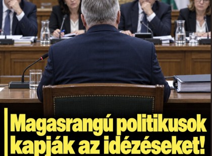 Magasrangú politikusok kapják az idézéseket ! Elindult a lavina !Ők ketten már megkapták!