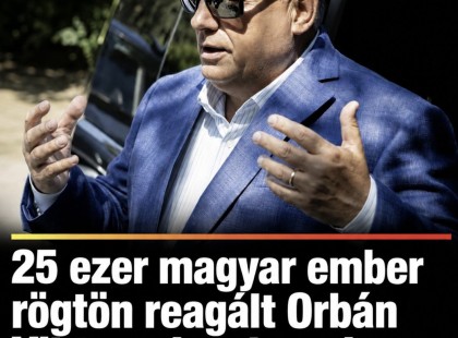 25 ezer magyar ember rögtön reagált Orbán Viktor péntek esti közleményére. Erős mondat
