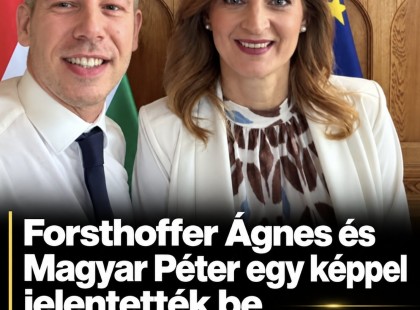 Forsthoffer Ágnes és Magyar Péter egy képpel jelentette be, a történelmi lépést