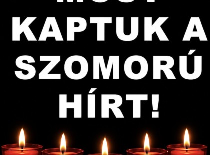 1 perce érkezett! Gyászba borult az ország – Szörnyű hírt kaptunk ma reggelre – nagy név távozott közülünk! ????? ? ?????́???́??́?????́?!