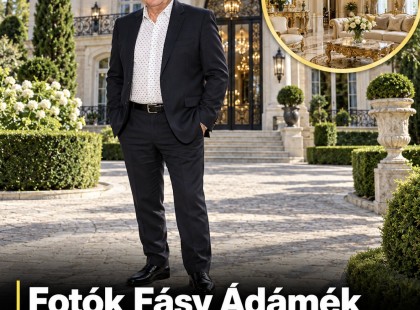 Fotók kerültek elő Fásy Ádámék luxusvillájáról: csupa pompa és arany