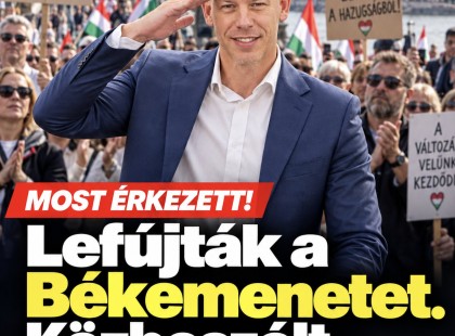 Lefújták a Békemenetet.Közbeszólt Magyar Péter!