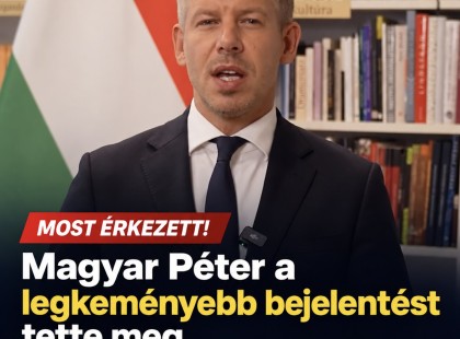 Magyar Péter a legkeményebb bejelentés tette meg.súlyos szavakkal állt a nyilvánosság elé!