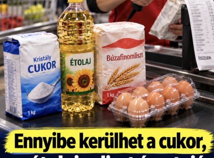 Ennyibe kerülhet októberben a cukor, az étolaj, a liszt és a tojás