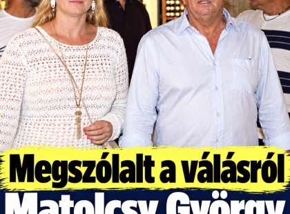 Megszólalt a válásról Matolcsy György felesége