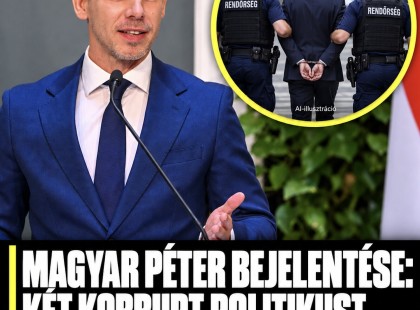 Magyar Péter bejelentése: két korrupt politikust átadunk a nyomozóknak.