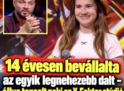 14 évesen bevállalta az egyik legnehezebb dalt – állva tapsolt neki az X-Faktor stúdió Videó a hozzászólásoknál található >>>