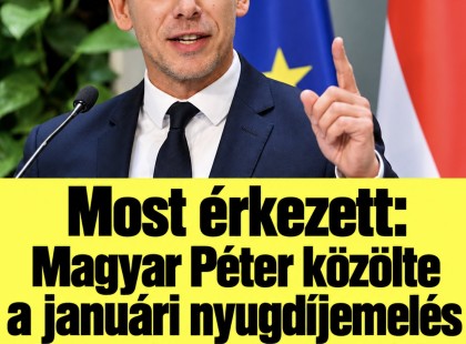 Most érkezett: Magyar Péter közölte a januári nyugdíjemelés összegét – sokakat érint a változás