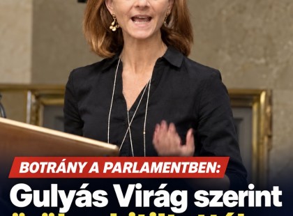 Botrány a parlamentben :Gulyás Virág örökös kitiltást kapott a Parlamentből