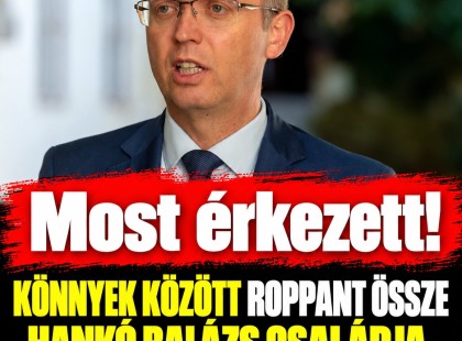 Könnyek között roppant össze Hankó Balázs családja, megrázó fotó került elő