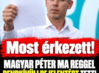 ? FRISS! Most érkezett ! Magyar Péter ma reggel rendkívüli bejelentést tett! Ez lesz, ha tetszik ,ha nem!! ? Cikk a hozzászólásoknál >>>