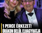 1 perce érkezett! Órákon belül elhagyhatja a börtönt Fásy Ádám felesége!