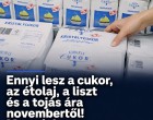 Ennyi lesz a cukor, az étolaj, a liszt és a tojás ára novembertől! Mutatjuk:
