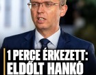 1 perce érkezett: Eldőlt Hankó Balázs sorsa