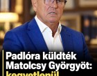 Padlóra küldték Matolcsy Györgyöt