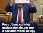 Pócs János sunyi és gátlástalan dolgot tett a parlamentben, de egy kamera véletlenül felvette az egészet!