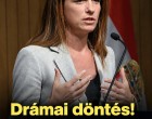 Drámai döntés!Súlyos hír érkezett Varga Juditról!