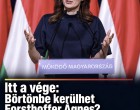 Itt a vége:Börtönbe kerülhet Forsthoffer Ágnes? A szakértő szerint hibázott a házelnök (+videó)