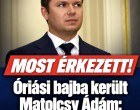 Óriási bajba került Matolcsy Ádám: Nemcsak a rendőrök keresik !
