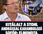 Kitálalt a Stohl Andrással karambolozó sofőr: elmondta, ki volt a hibás!