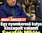 Egy nyomkereső kutya kiszagolt valamit Seszták Miklós széfjénél!Mutatjuk